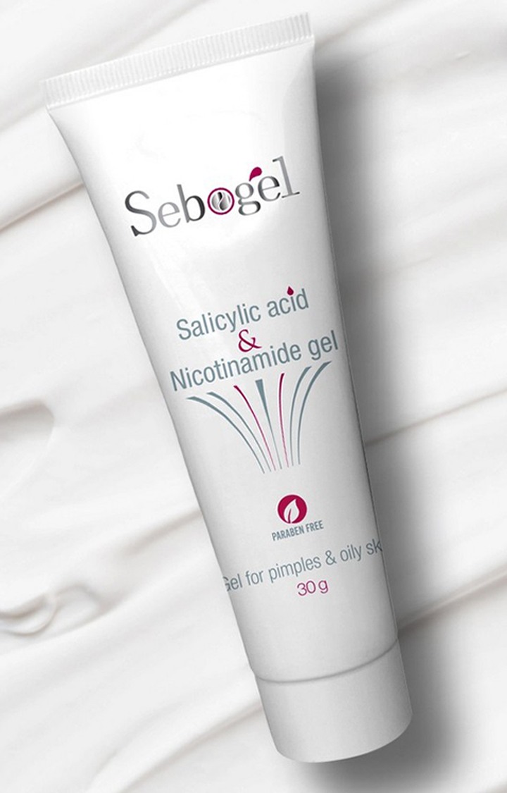 Sebogel Salicylic Acid & Nicotinamide Gel for Pimples and Oily Skin, 30gm - Pack of 2