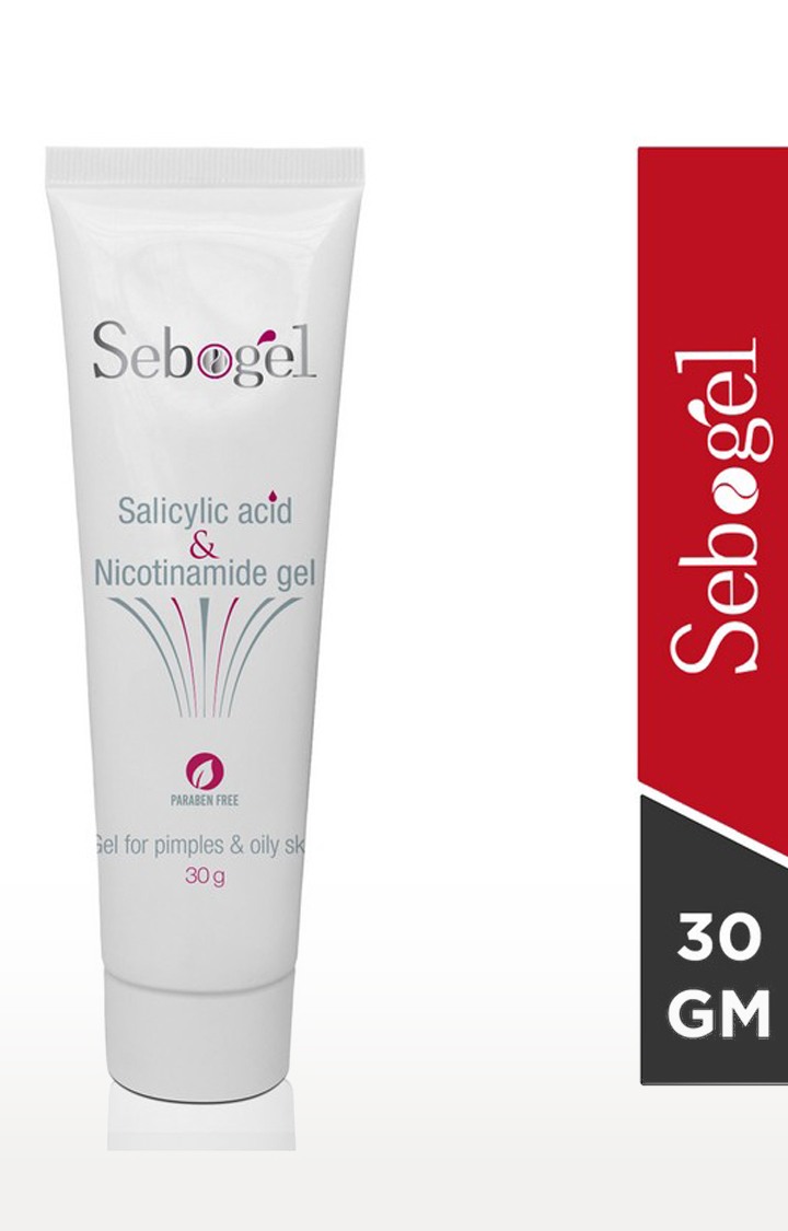 Sebogel Salicylic Acid & Nicotinamide Gel for Pimples and Oily Skin : 30gm : Pack of 04