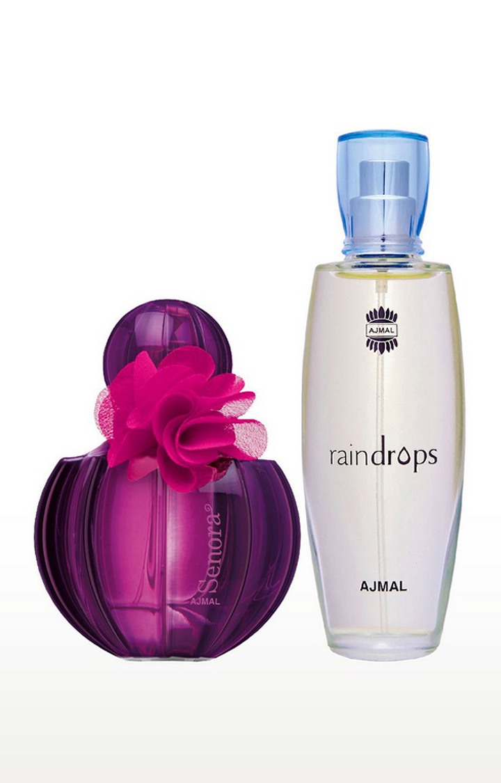 Ajmal Senora EDP Perfume 75ml for Women and Raindrops EDP Perfume