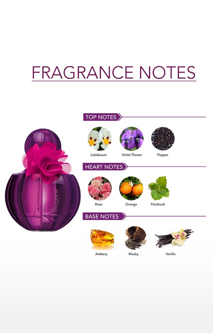 Ajmal | Ajmal Senora EDP Perfume 75ml for Women and Sacrifice II for Him Deodorant Fruity Fragrance 200ml for Men 2