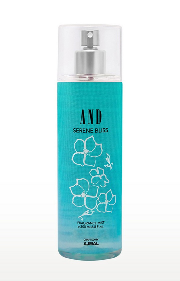AND Serene Bliss Body Mist Perfume 200ML Long Lasting Scent Spray Gift For Women Crafted by Ajmal