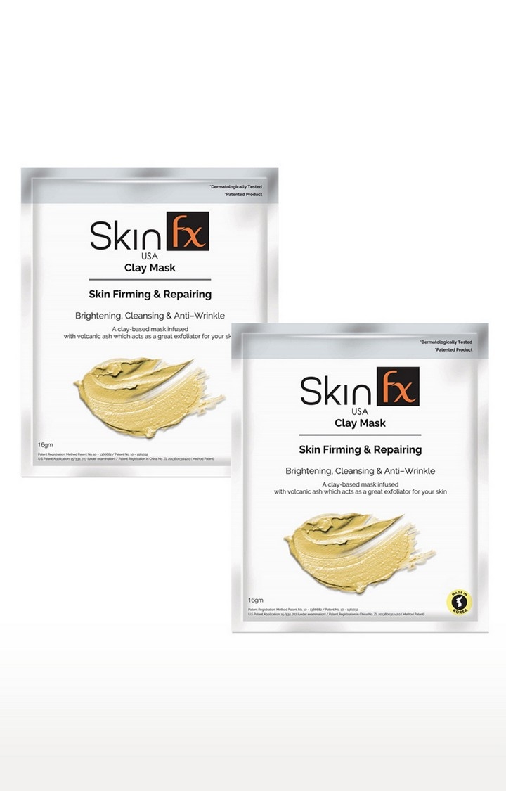 Skin Fx | Skin Fx Clay Mask Pack For Skin Firming & Repairing Pack of 2 0
