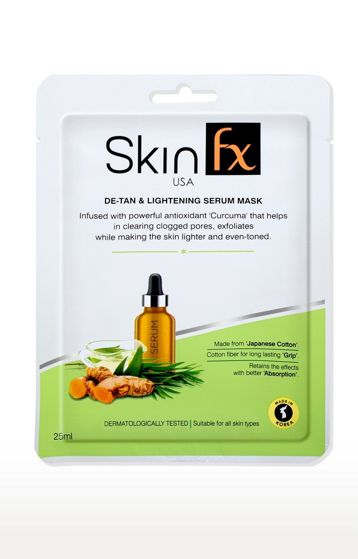 Skin Fx | Skin Fx De-tan and Lightening Serum Mask Pack of 3 1