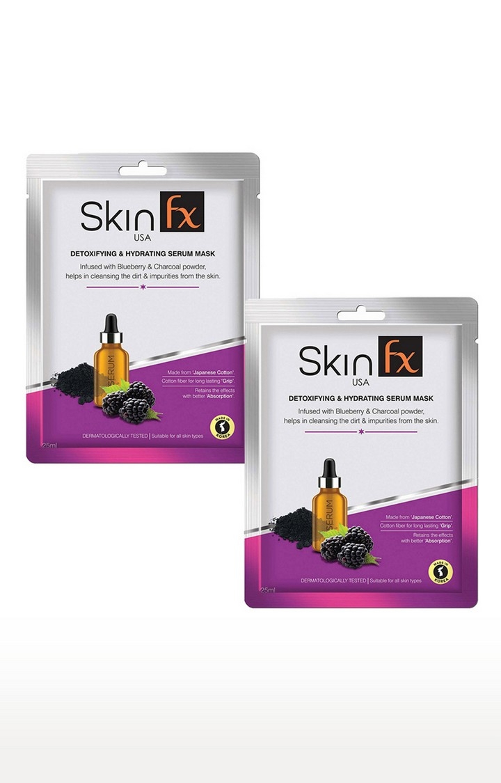 Skin Fx | Skin Fx Detoxifying & Hydrating Serum Mask Pack of 2 0