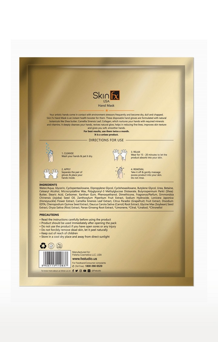 Skin Fx | Skin Fx Hand Mask Nourishment And Smoothening Pack of 1 0