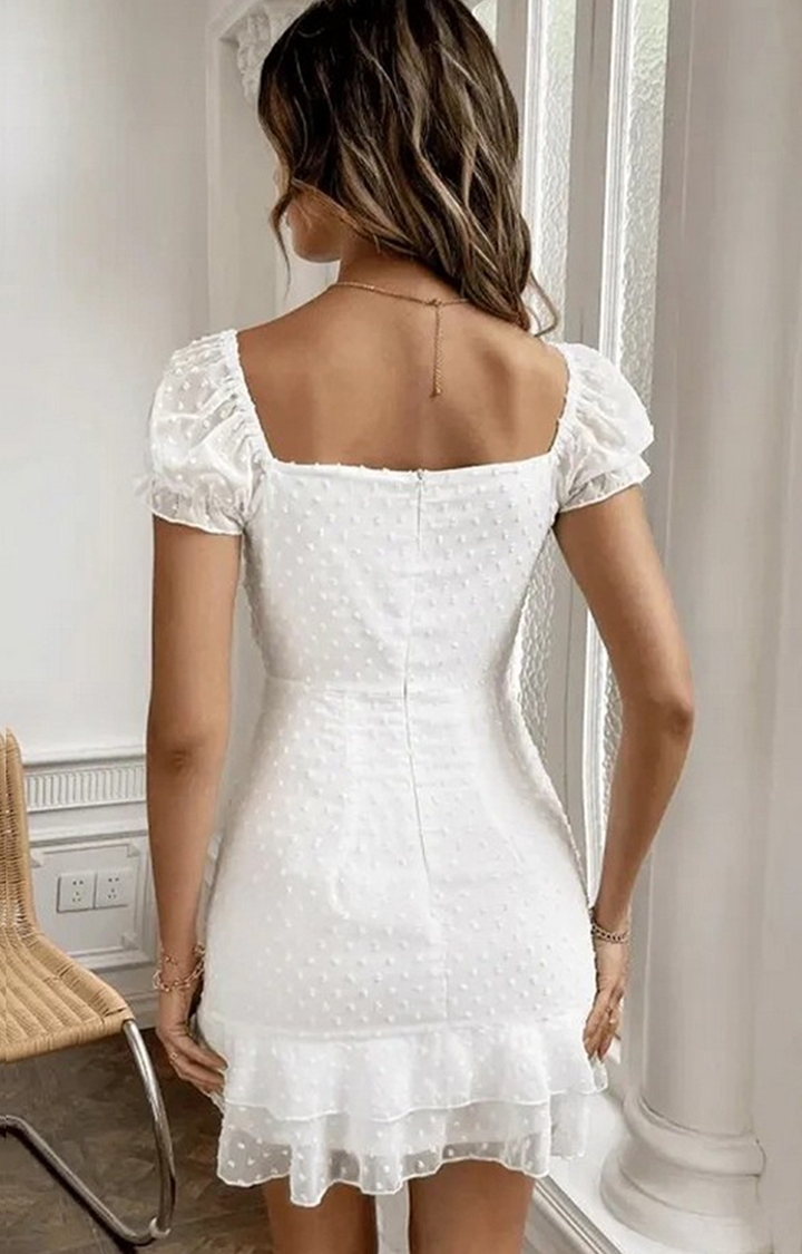 White Color Array White Dress For Women
