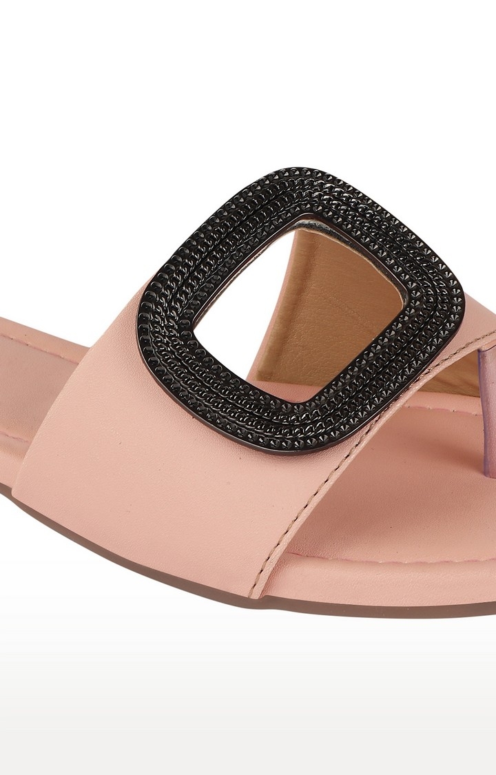 SALARIO | Pink Slip On Sandals 4