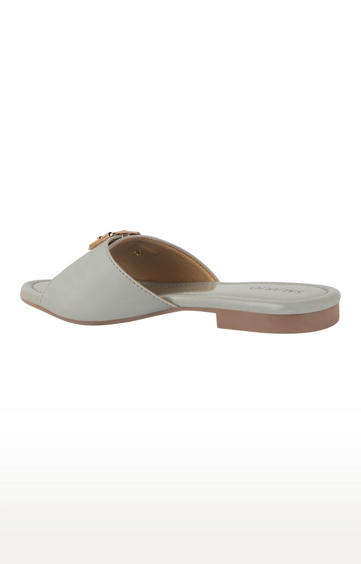 SALARIO | Grey Slip On Sandals 2