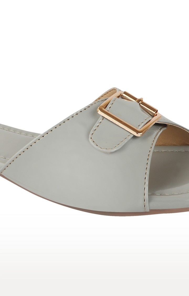 SALARIO | Grey Slip On Sandals 4