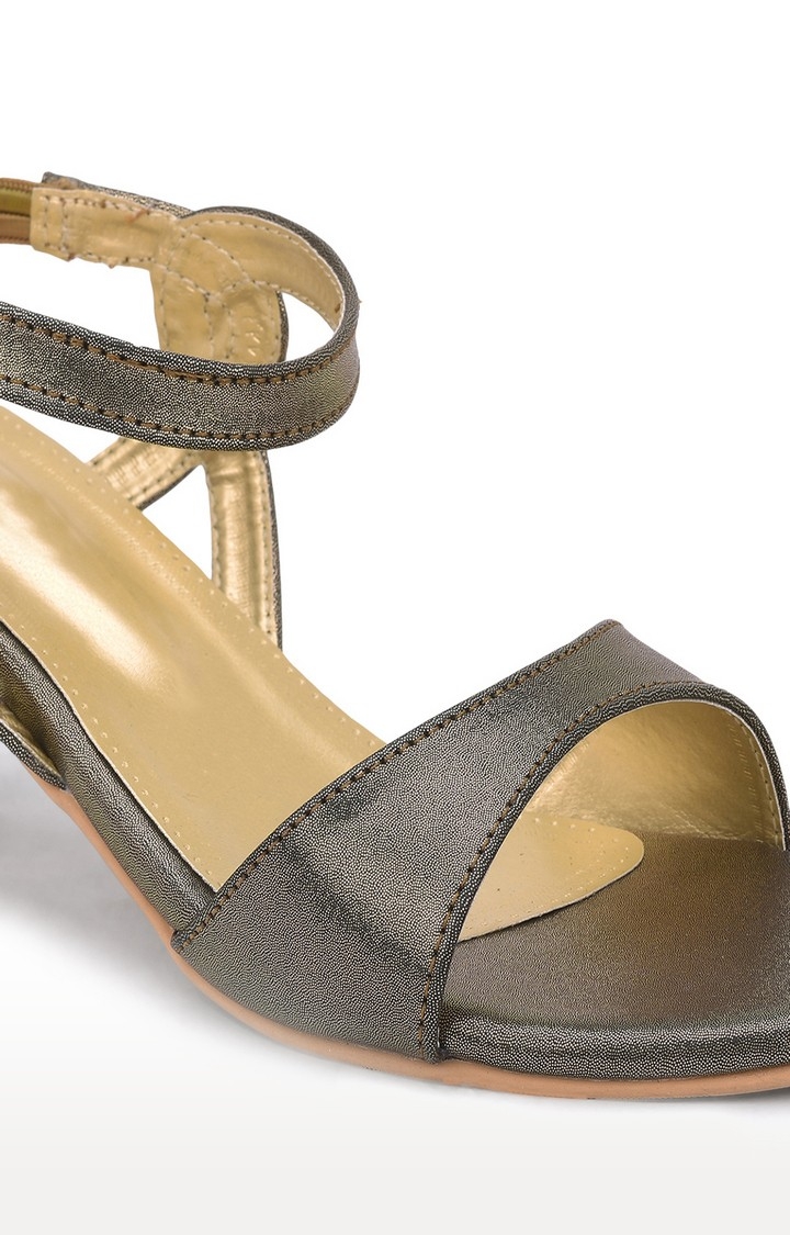 SALARIO | Metallic Backstrap Sandals 4