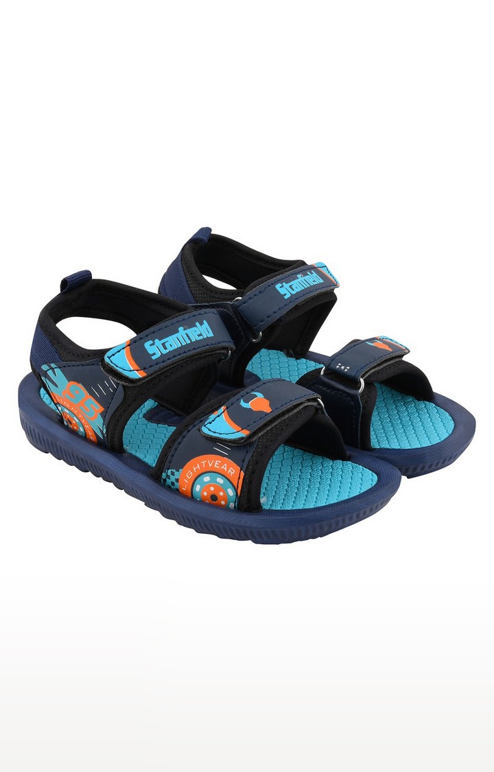 Stanfield | Stanfield Kids Unisex Sandal Blue & Navy 5