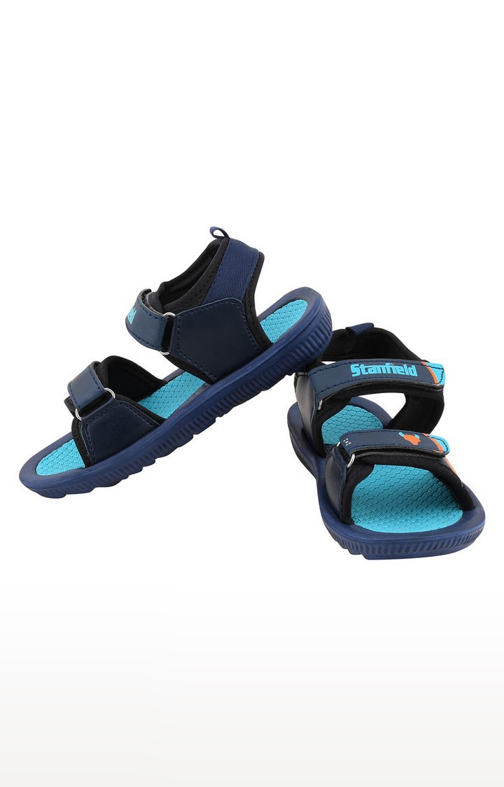 Stanfield | Stanfield Kids Unisex Sandal Blue & Navy 4