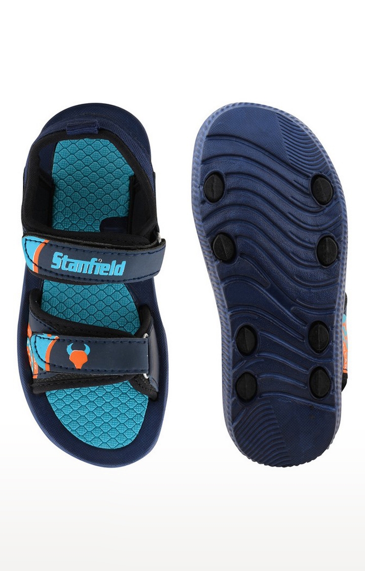Stanfield | Stanfield Kids Unisex Sandal Blue & Navy 3