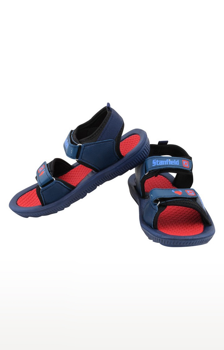 Stanfield | Stanfield Kids Unisex Sandal Red & Blue 4