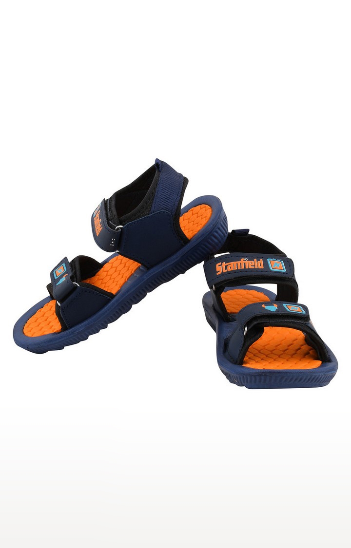 Stanfield | Stanfield Kids Unisex Sandal Orange & Blue 4