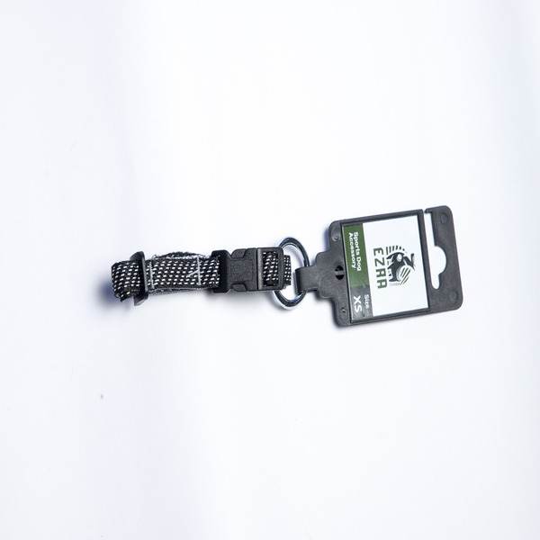 Ezra Sports Adjustable Dog Collar - Black/White