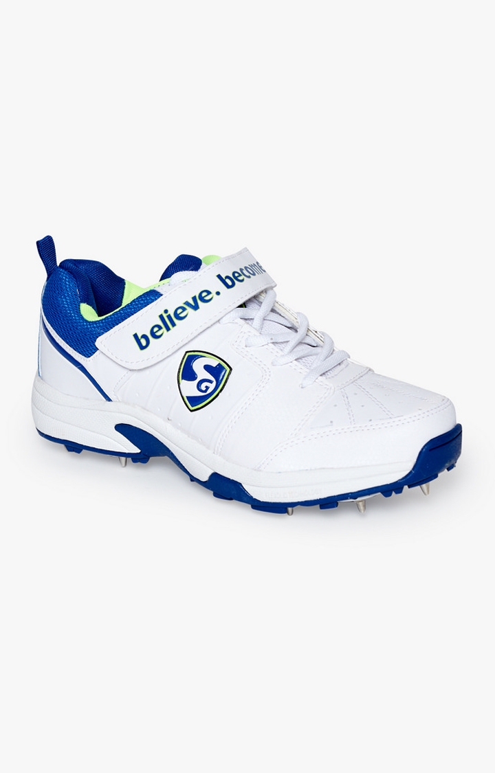 SG | Blue and White Cricket Shoes 0