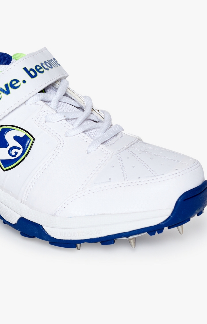 SG | Blue and White Cricket Shoes 5