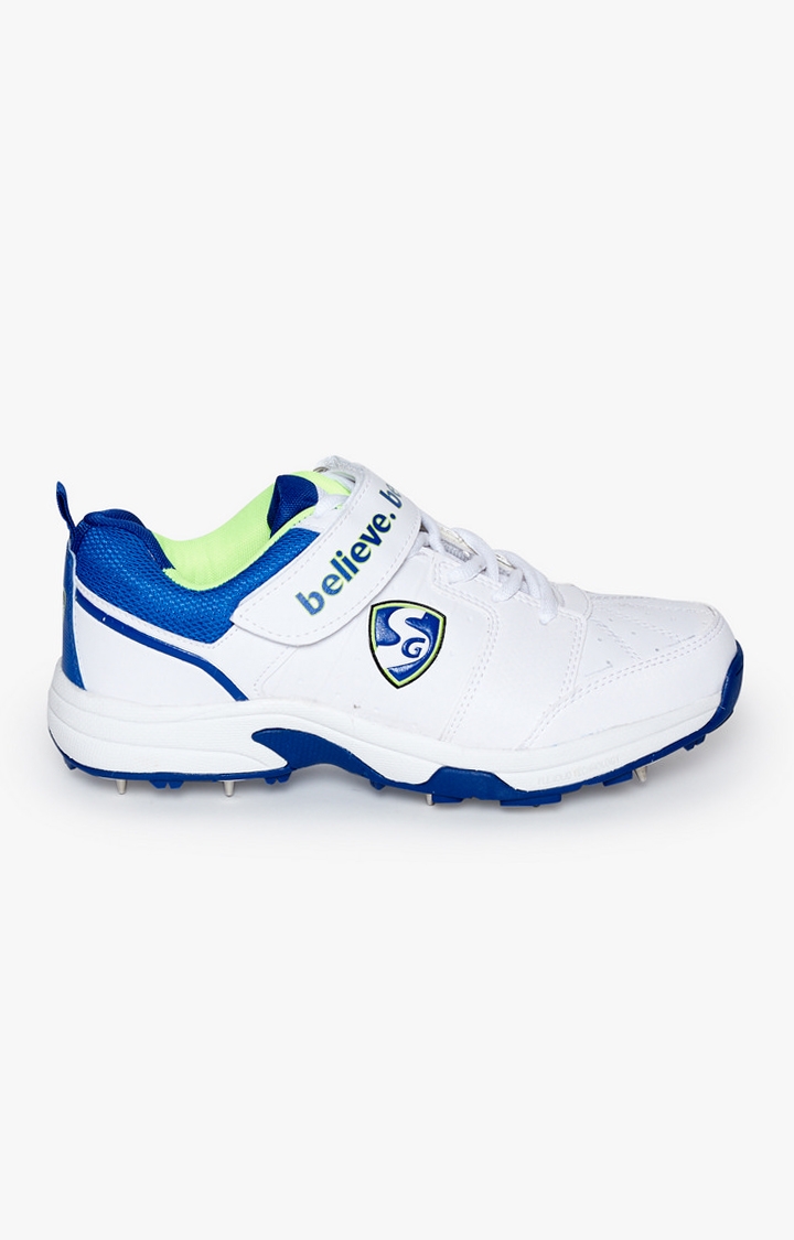 SG | Blue and White Cricket Shoes 1