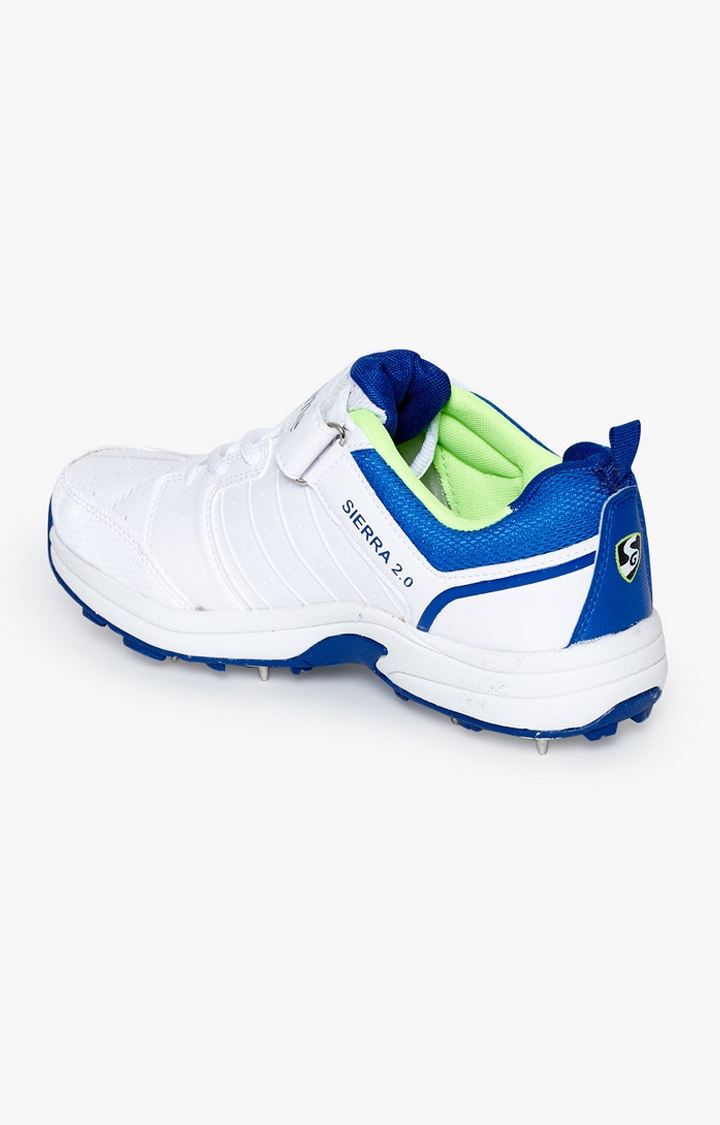 SG | Blue and White Cricket Shoes 2