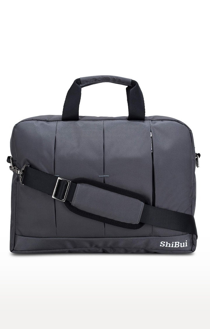 Shibui 15.6 Inch Laptop Shoulder Bag,Classic Lightweight Slim Portable Laptop Messenger Sleeve Case For Work/Travel,Fits 15-15.6 Inches Laptop/Notebook/Macbook/Ultrabook Computer Dark Grey