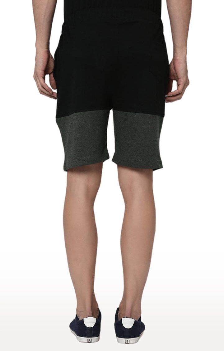 RIGO | Men's  Black Cotton Colourblock Shorts 3