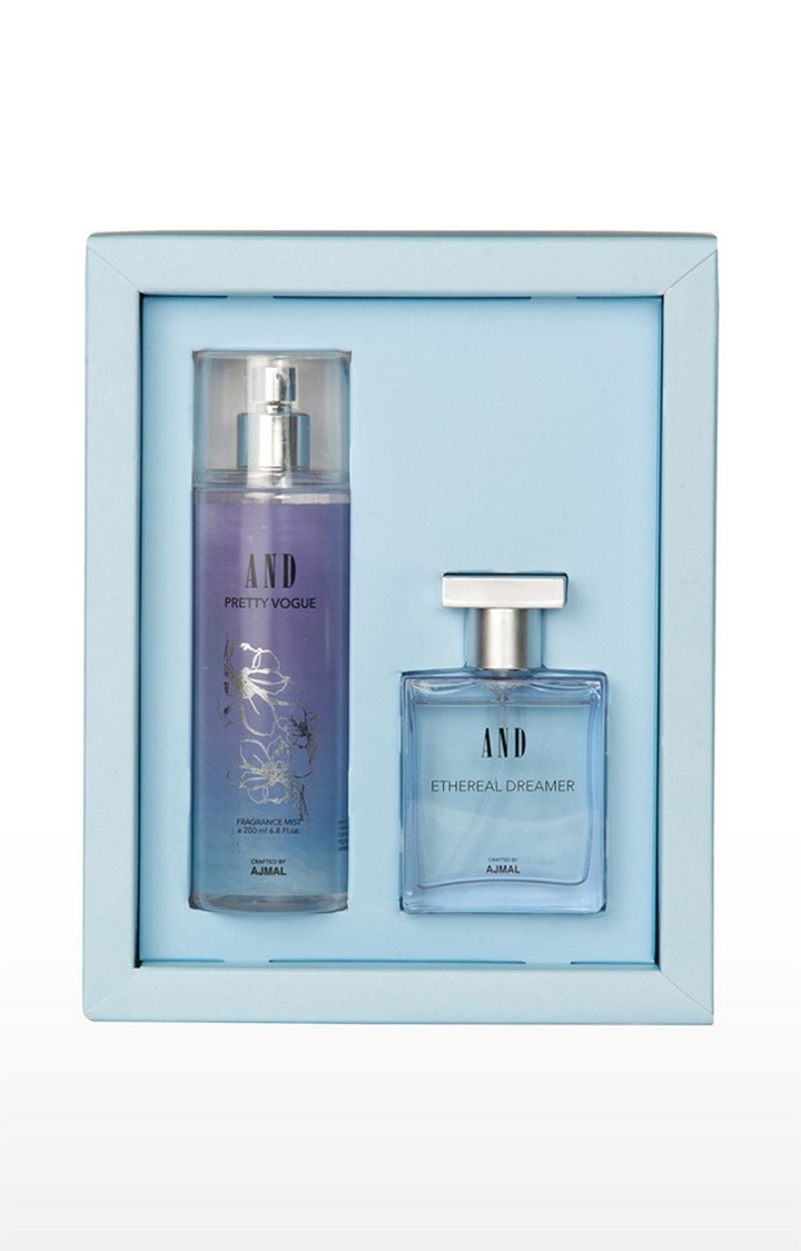 AND Crafted By Ajmal | AND Ethereal Dreamer Eau De Parfum 50ML & Pretty Vogue Body Mist 200ML for Women Crafted by Ajmal 0