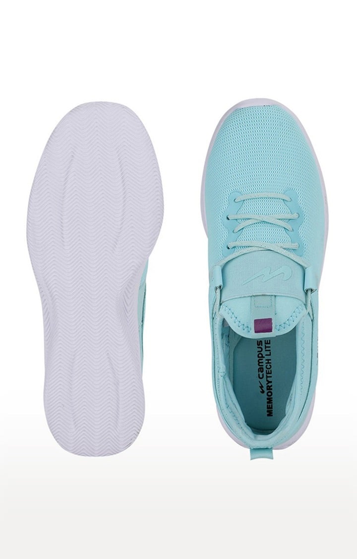 Campus Shoes | Women's Sherry Blue Mesh Running Shoes 0