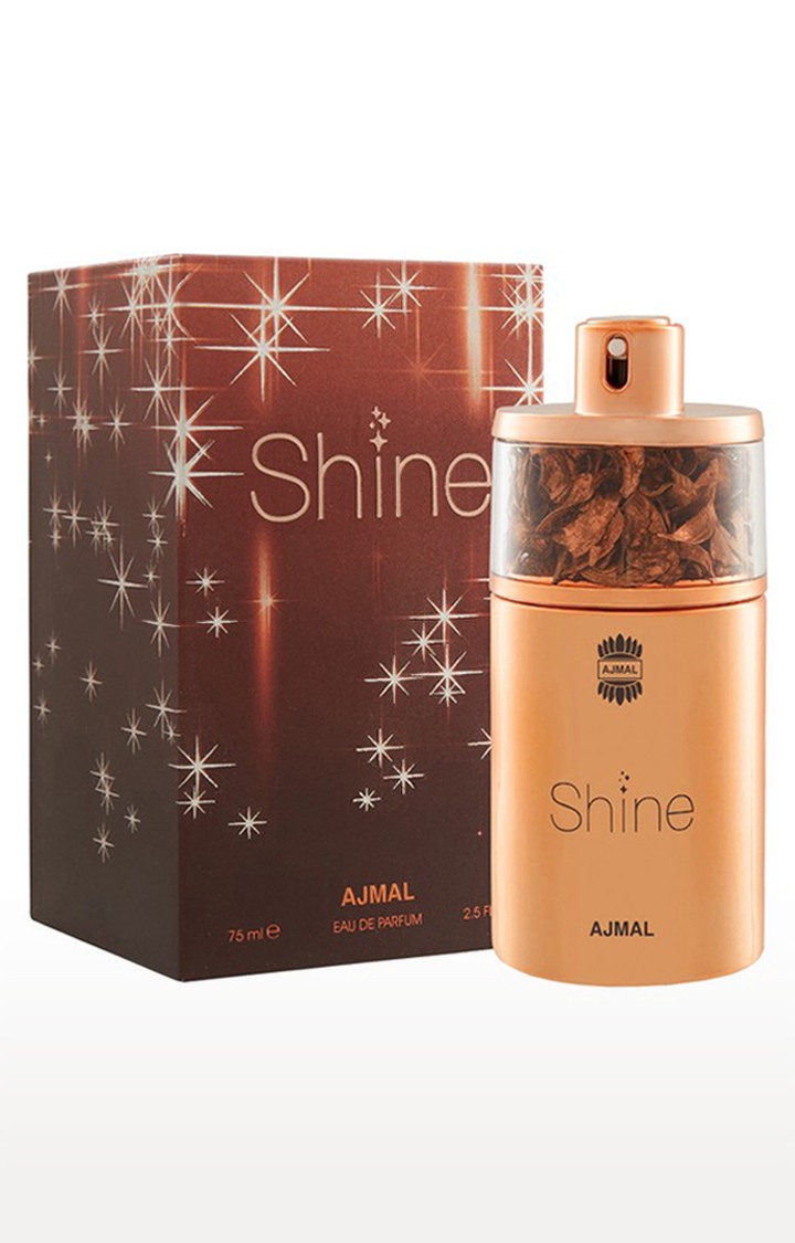 Ajmal Shine EDP Perfume 75ml for Women and Sacrifice II for Him Deodorant Fruity Fragrance 200ml for Men