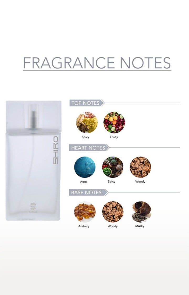 Ajmal Shiro EDP Perfume 90ml for Men and Raindrops Femme Deodorant Fragrance 200ml for WoMen