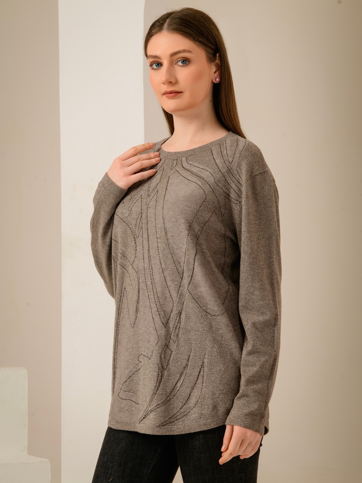 ALBION SMART GREY LADIES WINTER WOOLEN SET