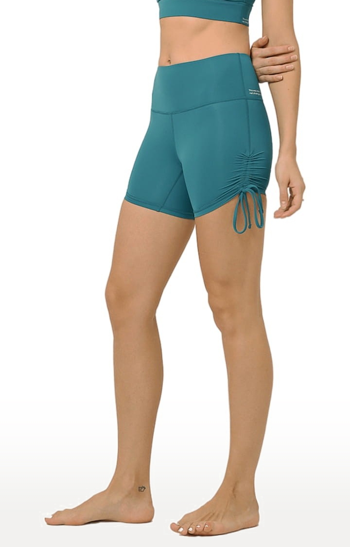 Women's buttR  Emerald Green Yoga Short
