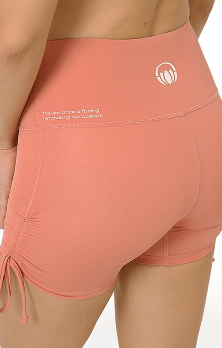 Women's buttR Salmon Pink Yoga Short