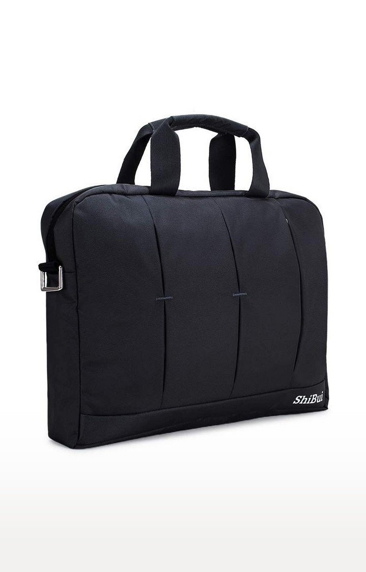 Shibui 15.6 Inch Laptop Shoulder Bag,Classic Lightweight Slim Portable Laptop Messenger Sleeve Case For Work/Travel,Fits 15-15.6 Inches Laptop/Notebook/Macbook/Ultrabook Computer (Black)