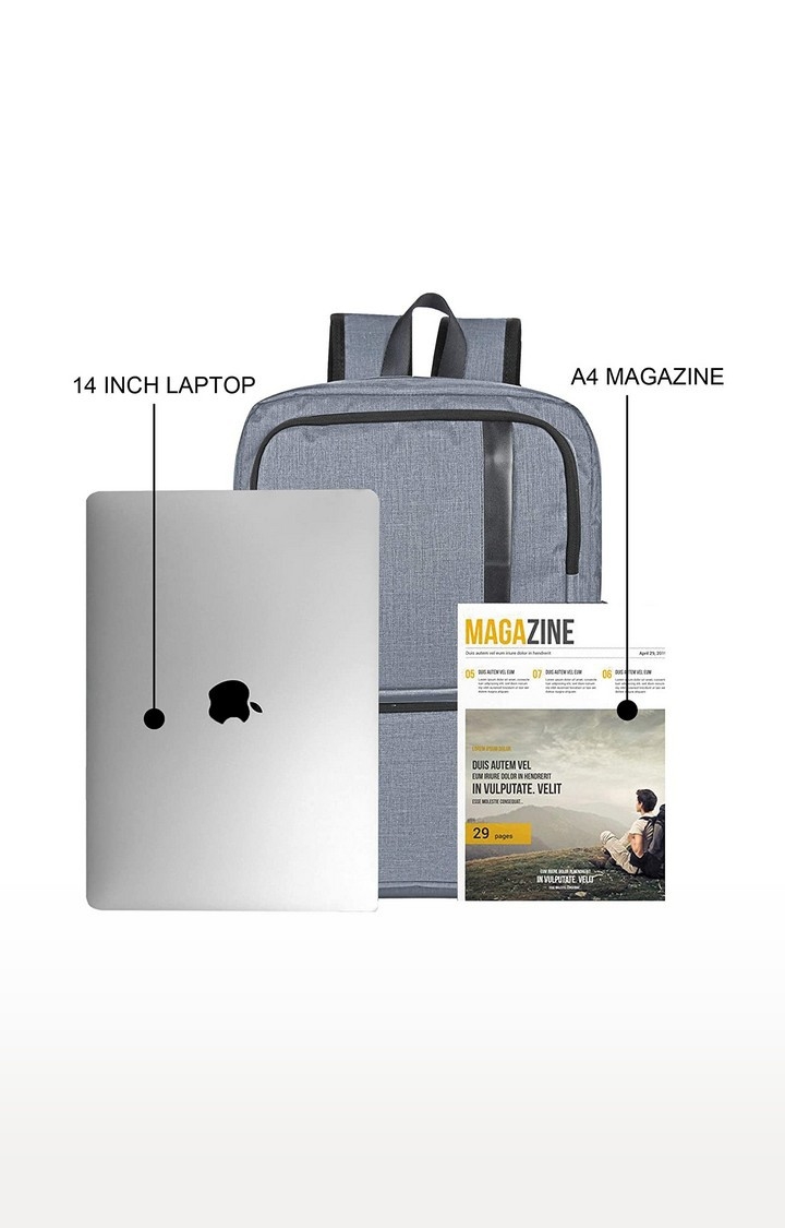 SHIBUI | Shibui Mayfair Unisex Waterproof Backpack Bag With Usb Charging Point And Ykk Zippers (Grey) 3
