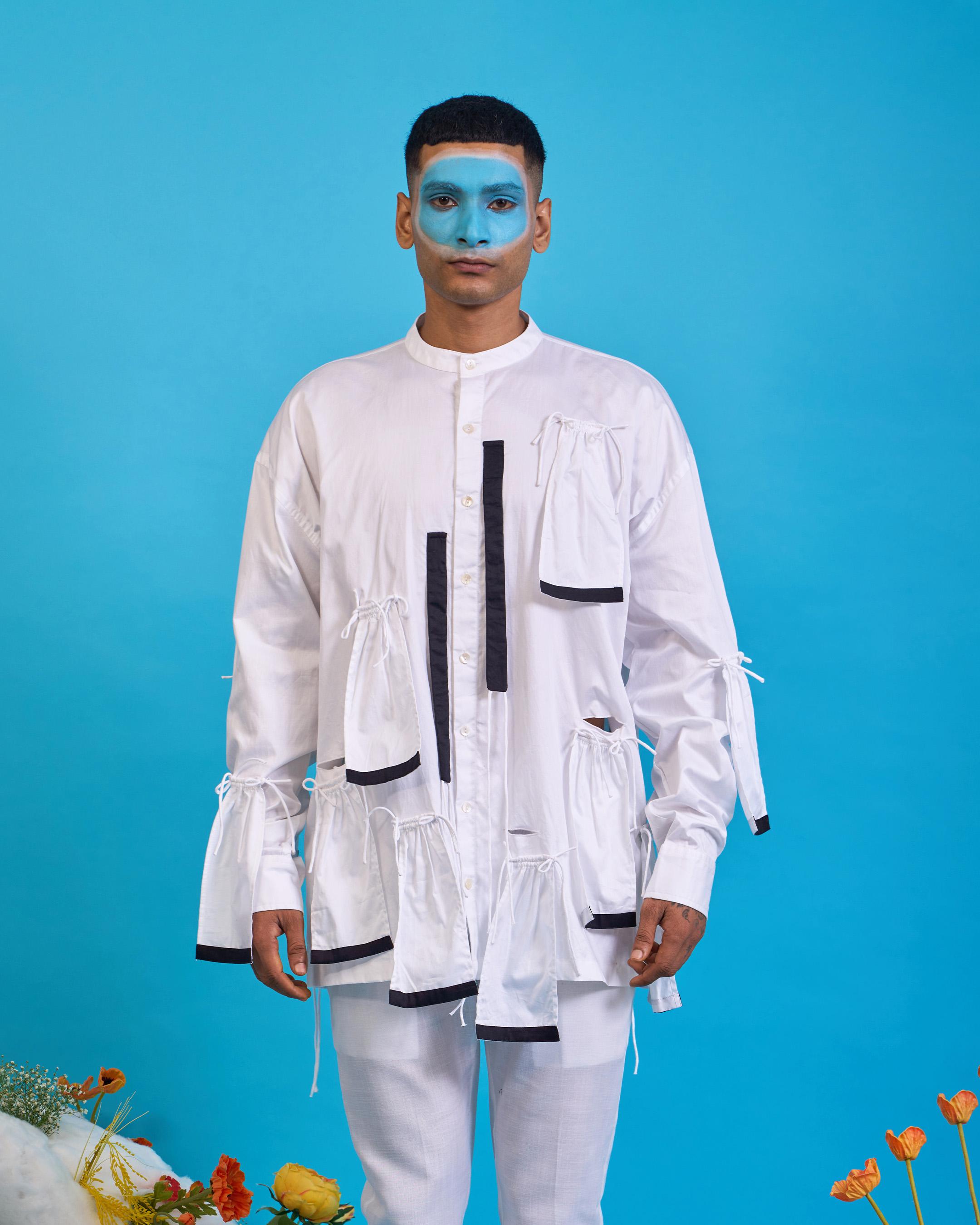 Gathered Ruffle Shirt