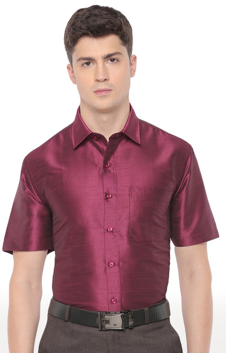 Ramraj Cotton Men's Solid Fancy Shirt