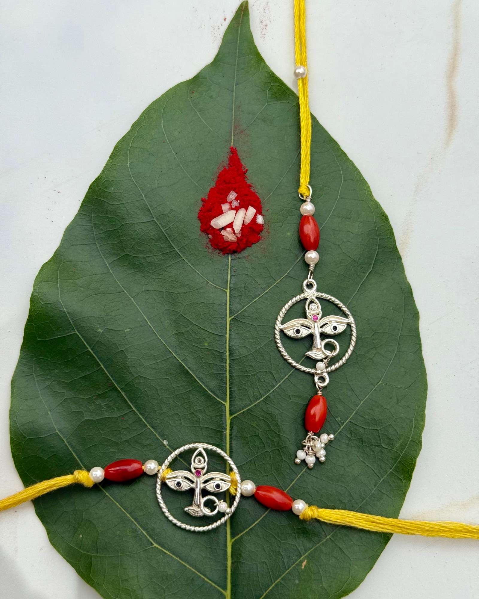 92.7 Silver Pair of Devi Maa