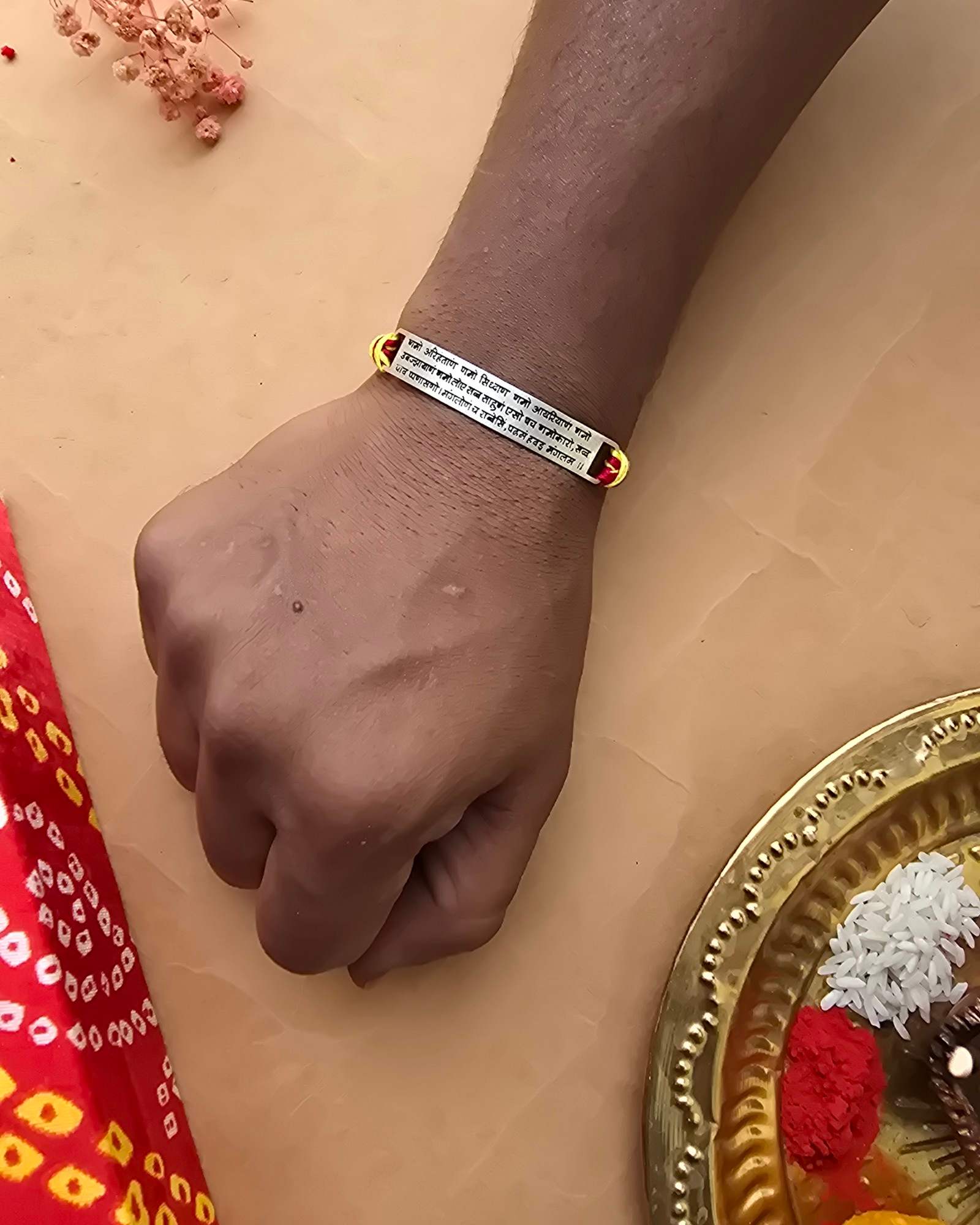 92.7 Silver Pair of Navkar Mantra