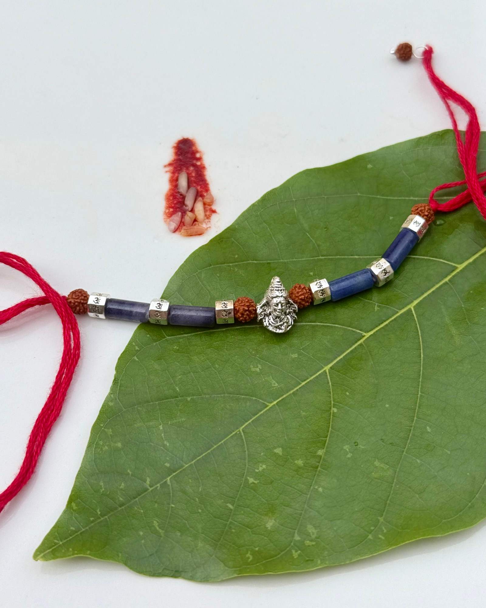Shiv Mudra Rakhi In Silver