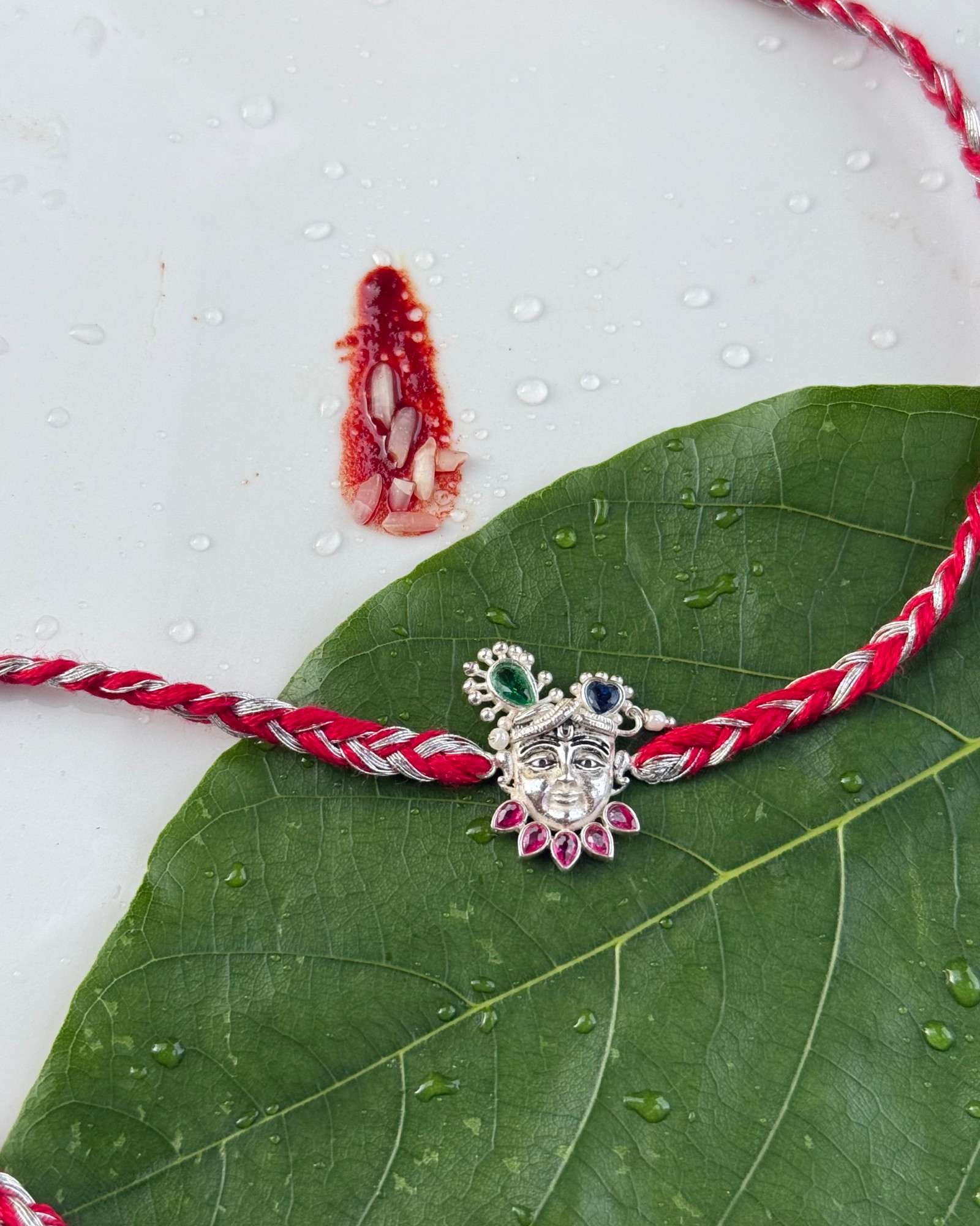 Shreenath Swaroop Rakhi In Silver