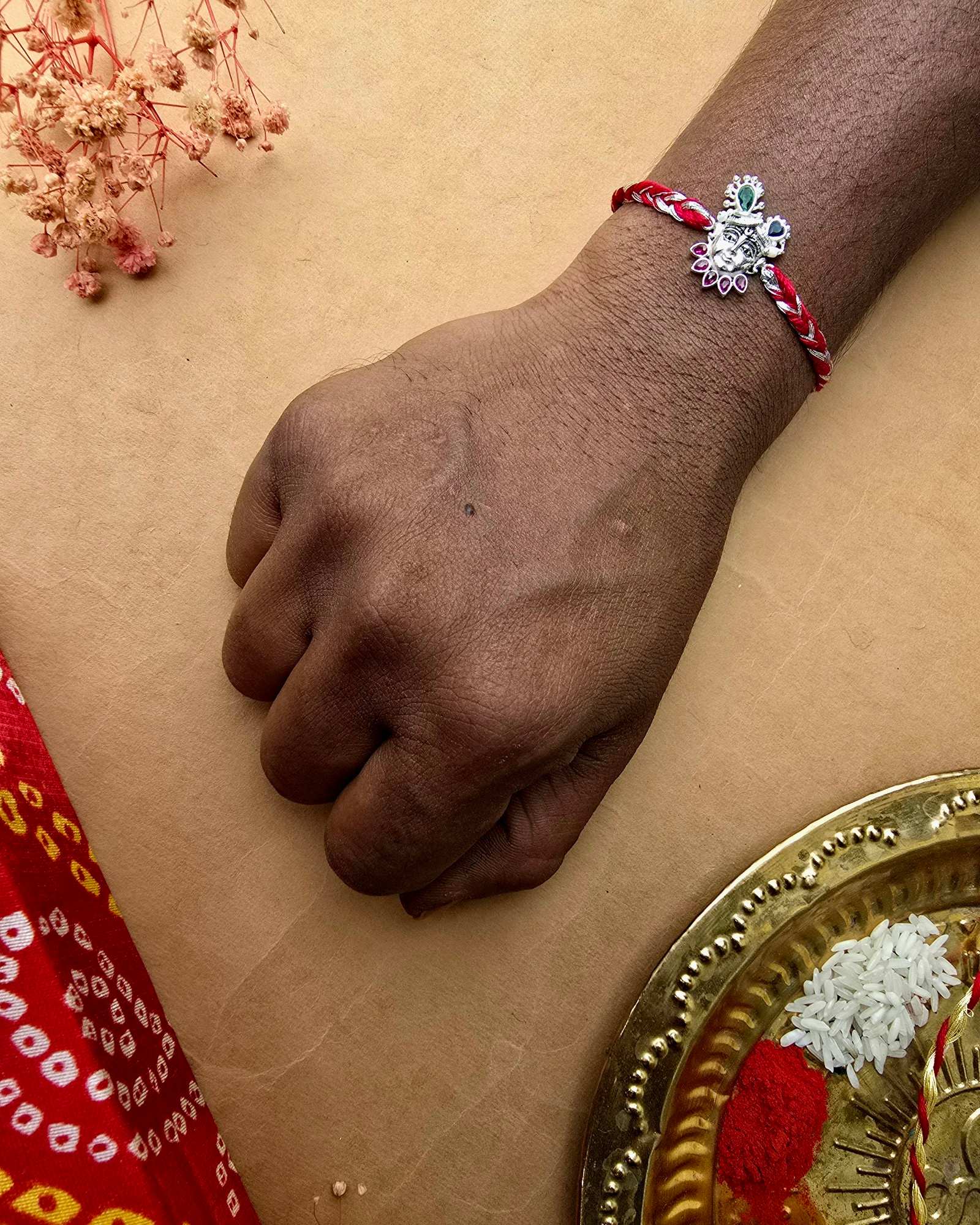 Shreenath Swaroop Rakhi In Silver