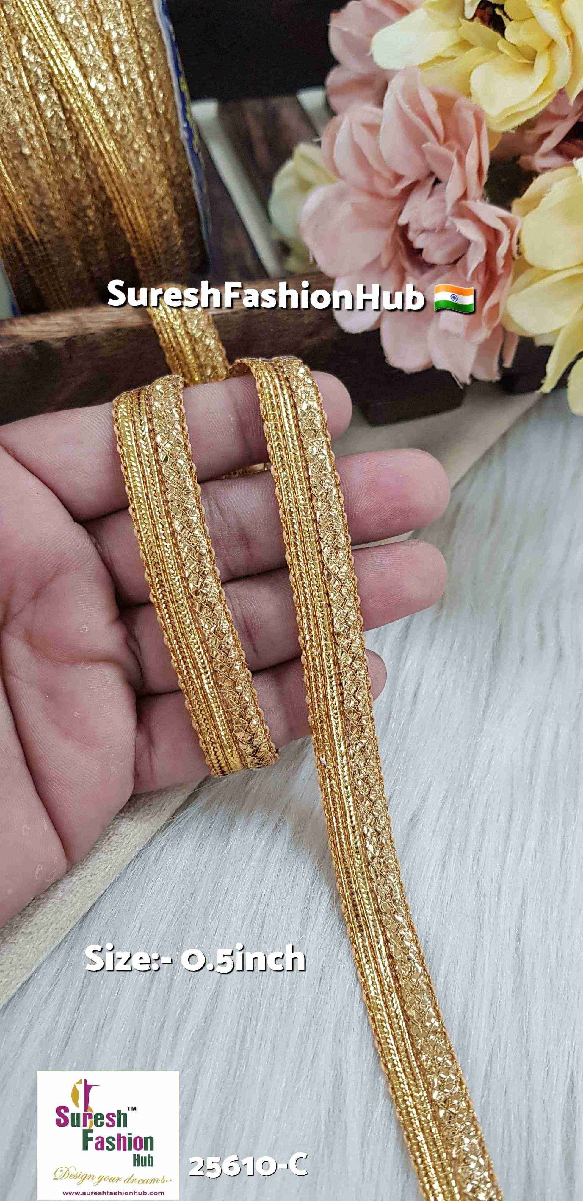 Antique Majesty Gota Jhalar Lace