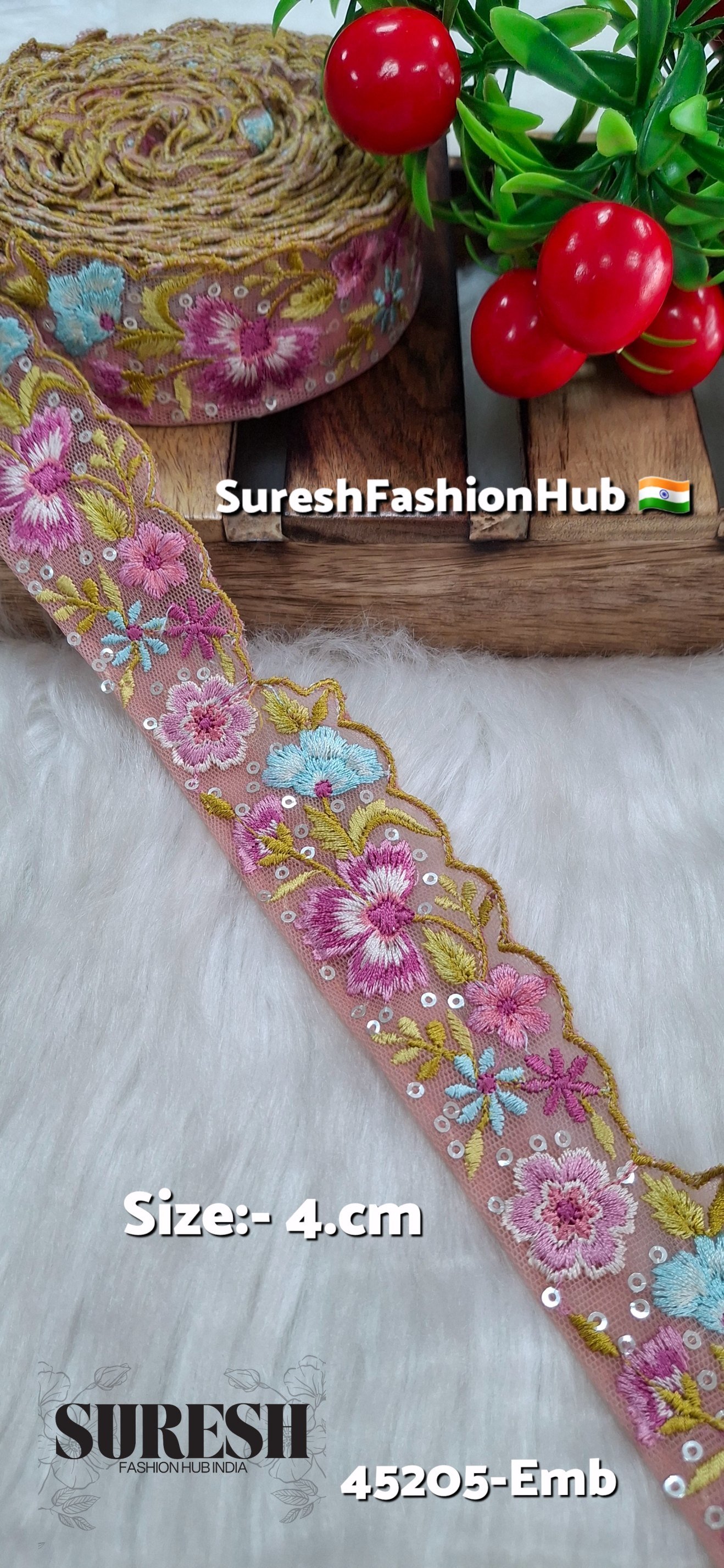 Glow Floral Scallop Lace