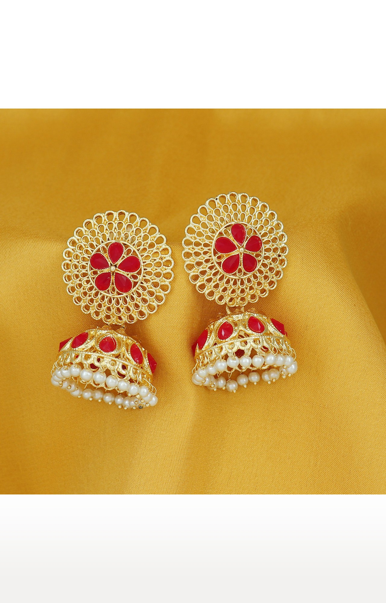 SUKKHI | Sukkhi Glamorous Gold Plated Pearl Jhumki Earring For Women 2