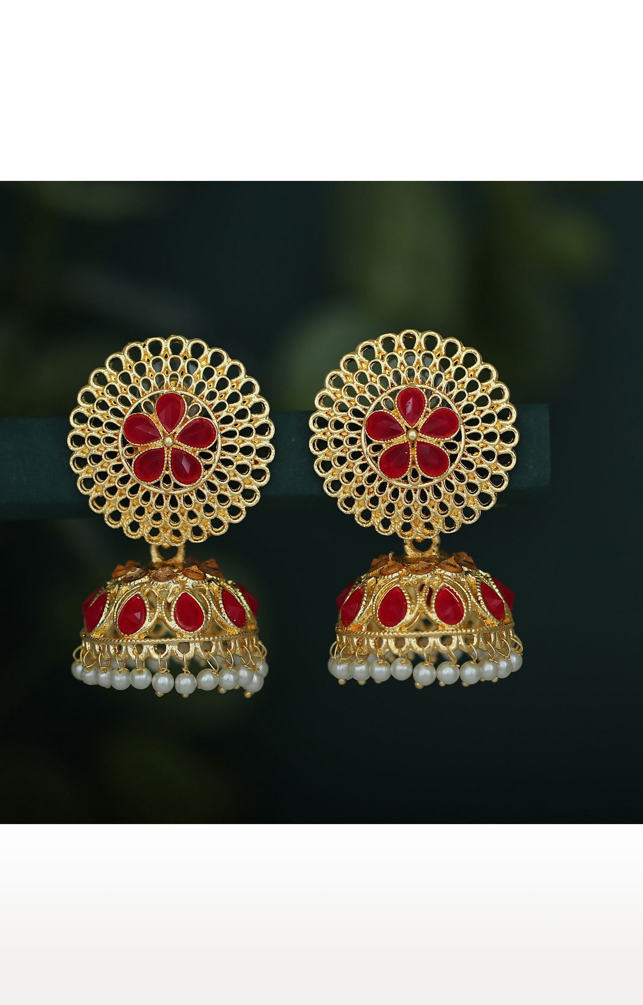 SUKKHI | Sukkhi Glamorous Gold Plated Pearl Jhumki Earring For Women 1