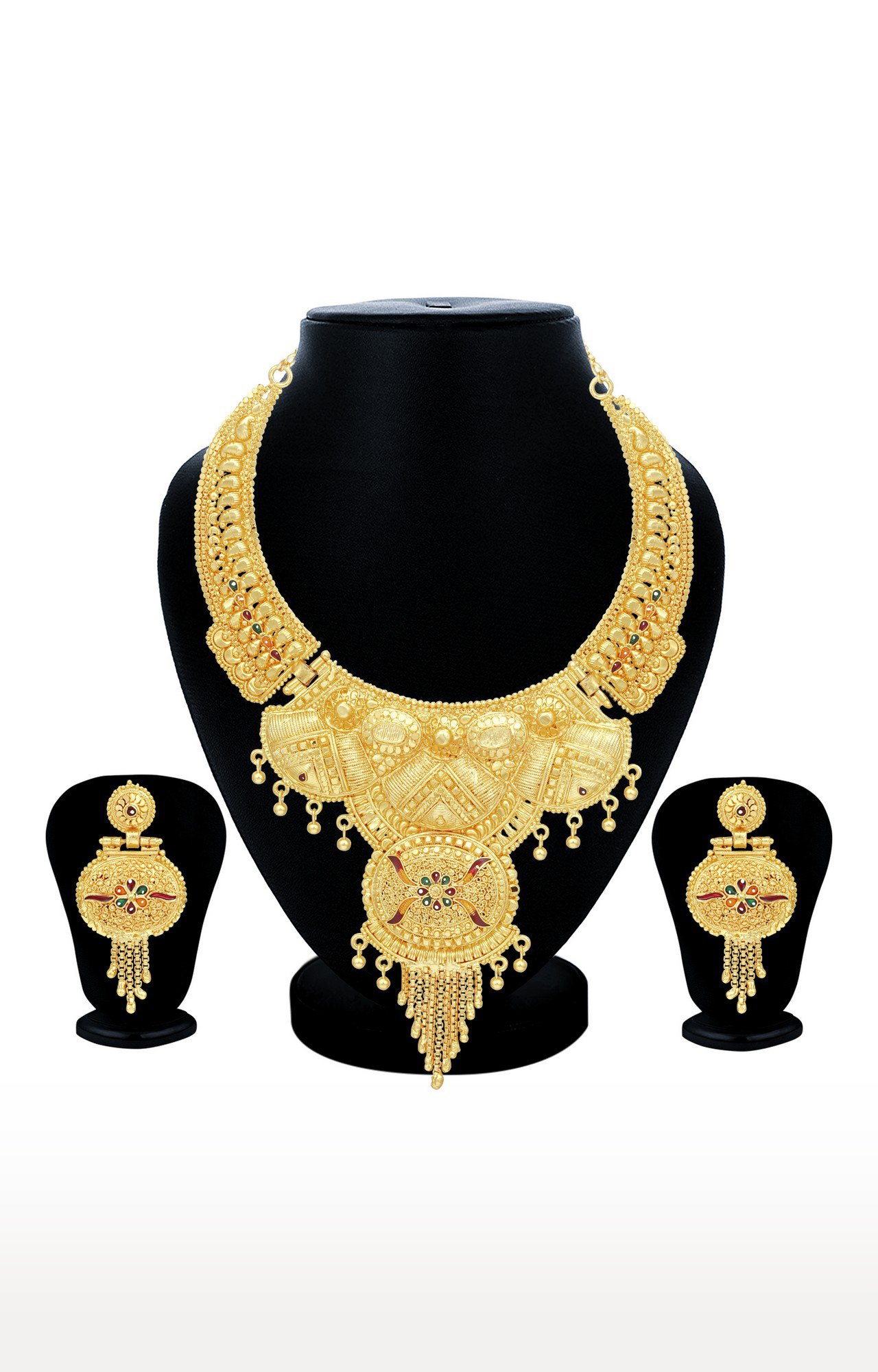 24 carat gold necklace shop set with price