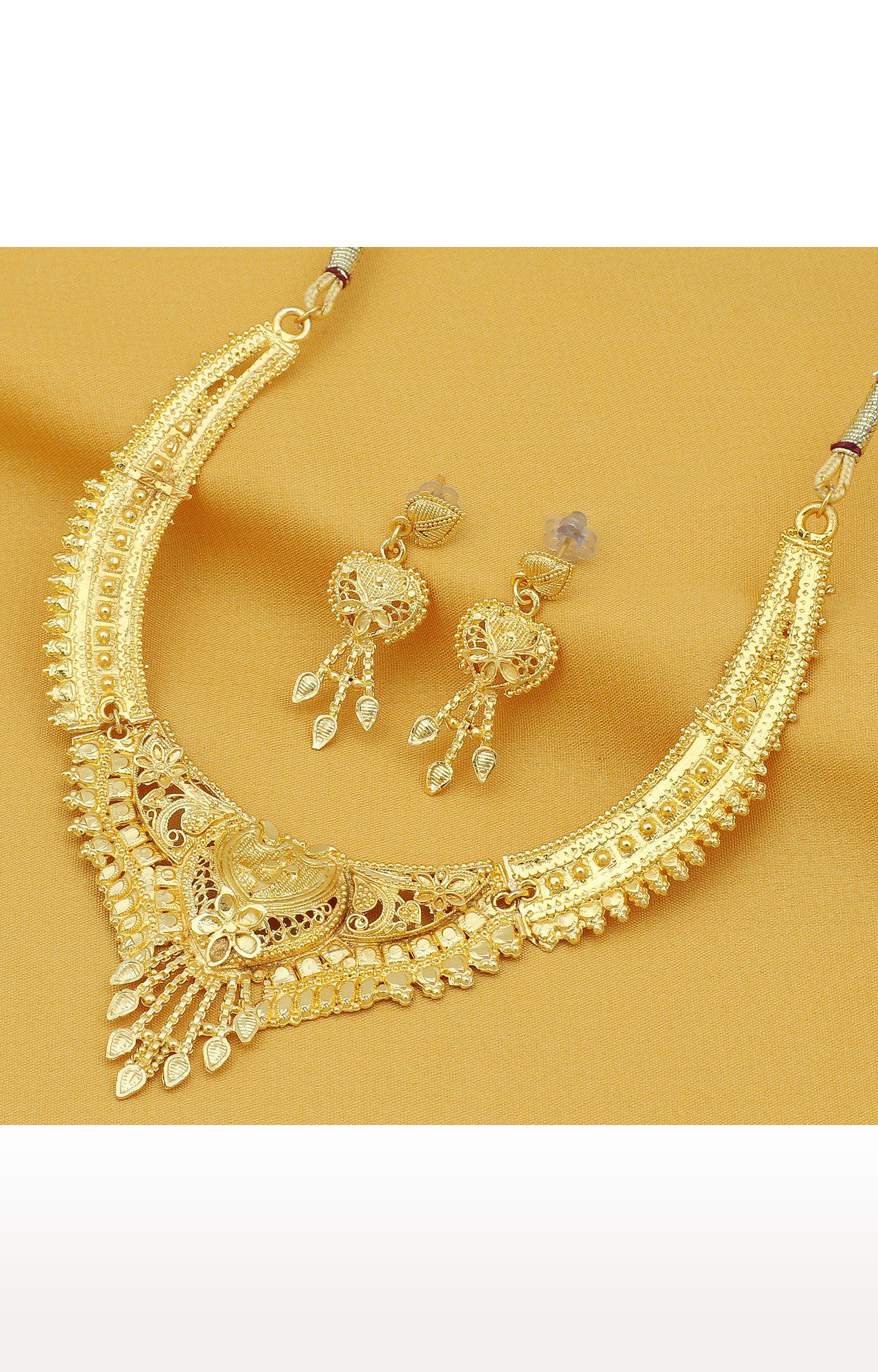Gold necklace top set 24 carat