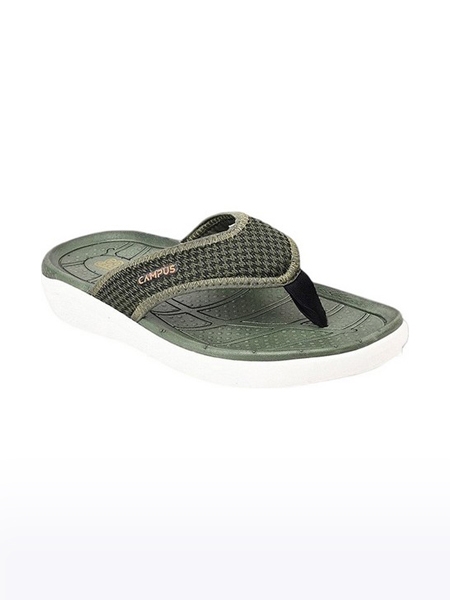 Campus Shoes | Men's Green SL 406 Slippers 0