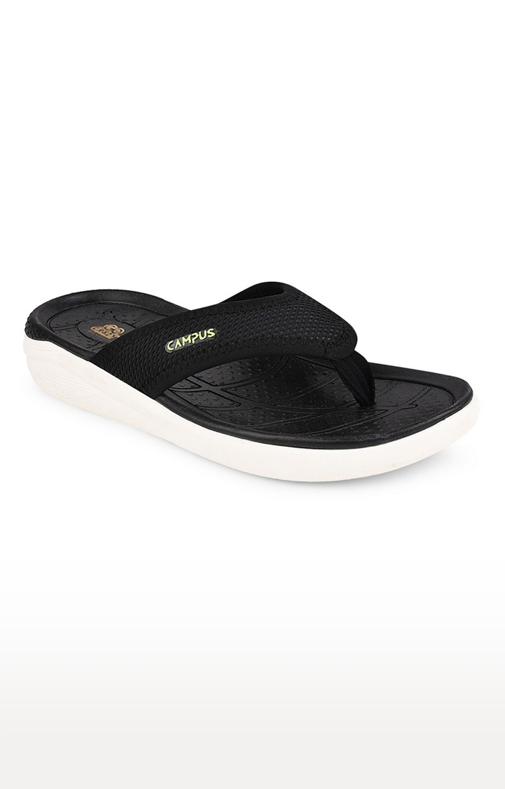 Campus Shoes | Men's Black SL 414 Slippers 0